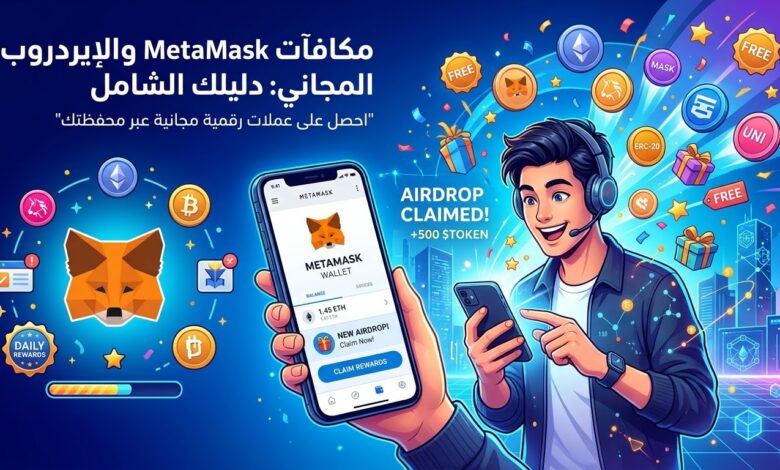 مكافآت MetaMask والإيردروب المجاني